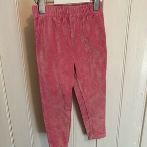 Lollipop 2/3t Pink velvet ribbed leggings
